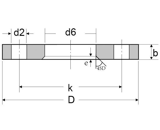 DIN2641 PN6 Lapped Flange (Lapped Joint Flange) 1 din2641 pn6 lapped flange lapped joint flange dimensions