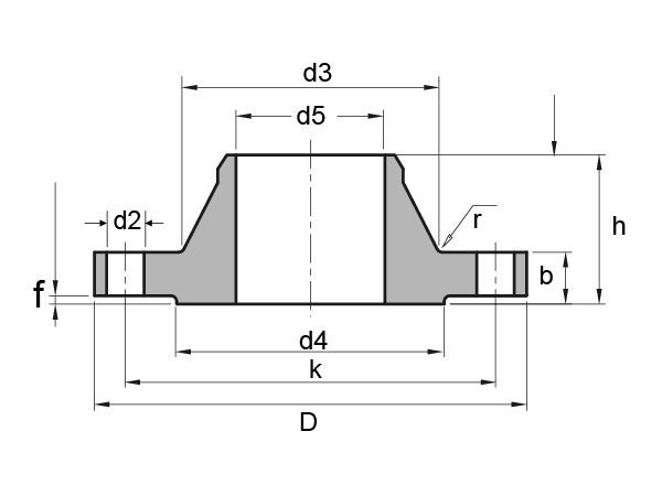 DIN 86029 PN10 Hubbed Slip-on Flange 1 din86029 pn10 hubbed slip on flange dimensions