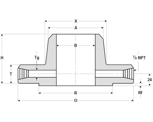 ASME B16.36 600# Orifice Weld Neck RF Flanges